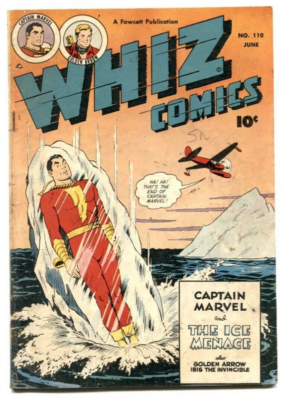 Whiz Comics #110 1949-Captain Marvel- Golden Arrow- VG