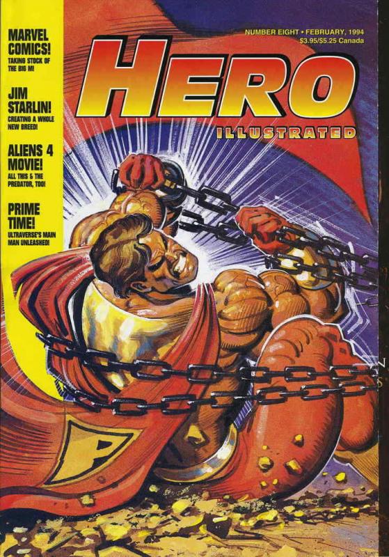 Hero Illustrated #8 VF; Warrior | save on shipping - details inside