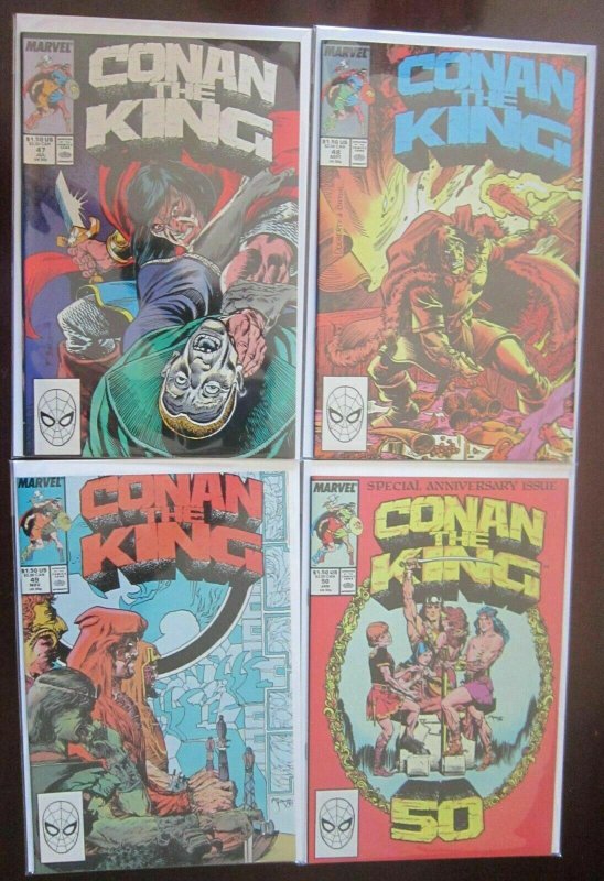 King Conan comic lot from:#1-50 44 different avg 8.0 VF (1980-89)
