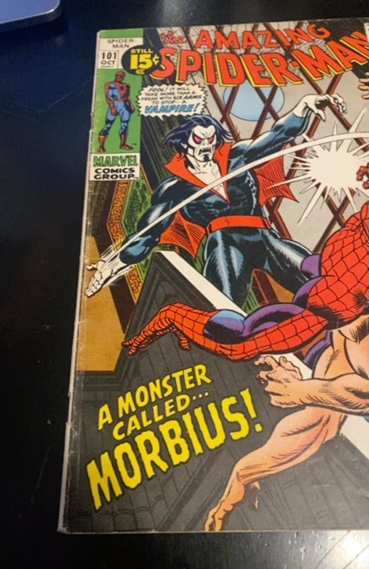 The Amazing Spider-Man #101 (1971)1st morbiu smid grade