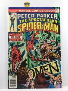 The Spectacular Spider-Man #2 (1977)NM-Beautifully lined cover Kraven- tarantula