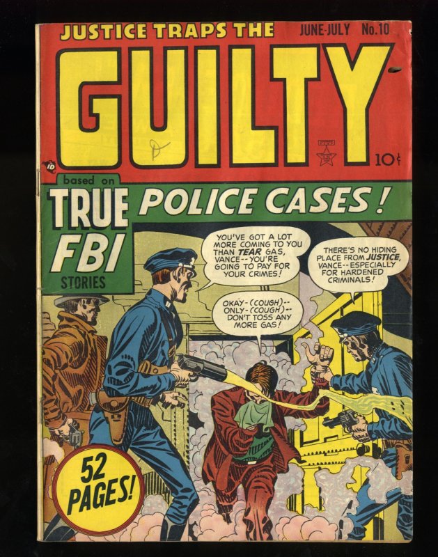 Justice Traps the Guilty #10 VG 4.0