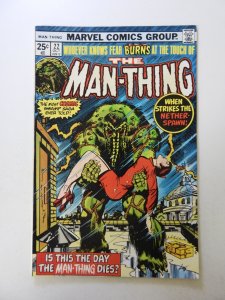 Man-Thing #22 (1975) VF- condition stamp back cover