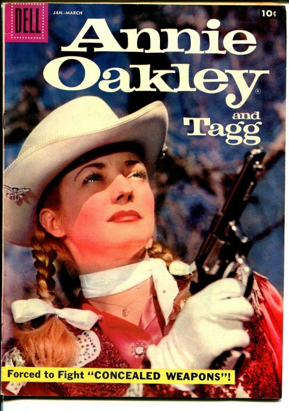 Annie Oakley and Tagg #14 1958-Dell-Gail Davis TV series photo cover-VF-