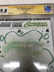 Star Trek/Green Lantern (2015)#1(CGC 9.8) Signed & Sketch Lobdell*Sketch Edition