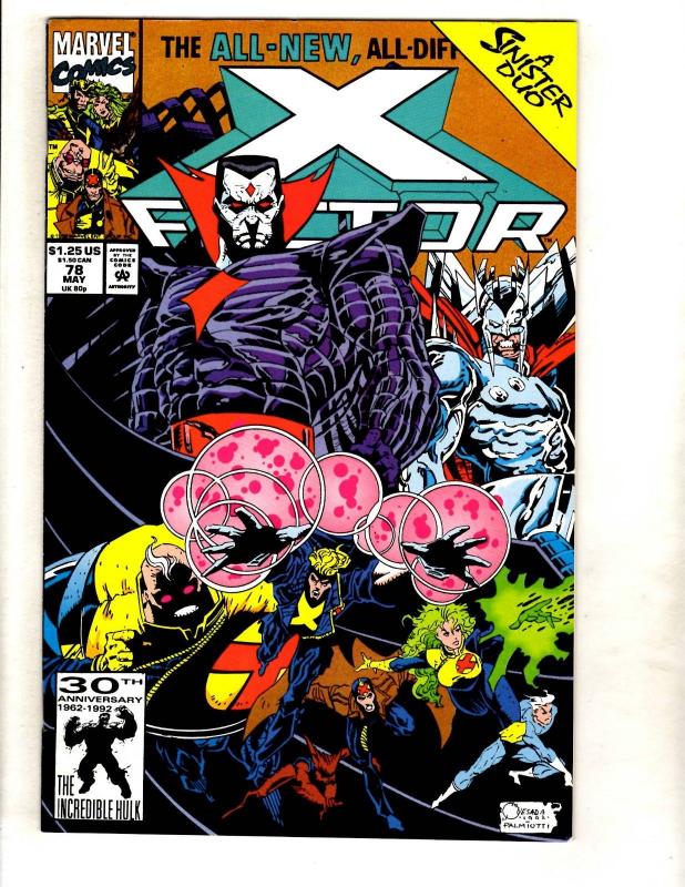 Lot Of 12 X-Factor Marvel Comic Books # 72 73 75 76 77 78 79 80 81 82 83 84 MF11 