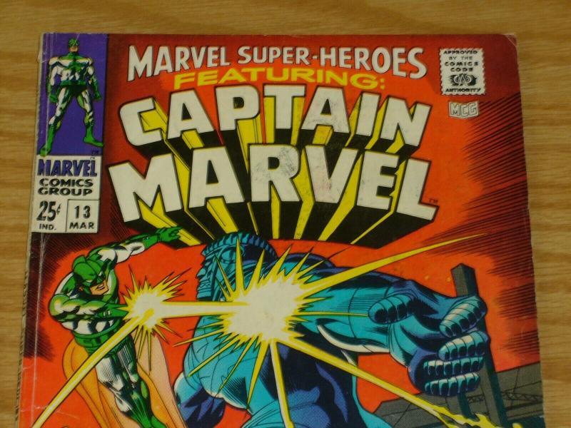 Marvel Super-Heroes #13 first appearance of Carol Danvers (later Captain Marvel)