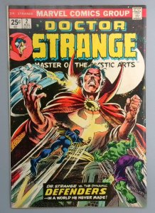 Doctor Strange #2 VF Hulk, Silver Surfer, Spider-Man Marvel 1974