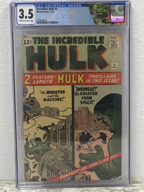 The Incredible Hulk #4  (1962) Investment Quality! Own a piece of history!