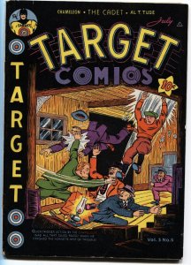 TARGET VOL 3 #5 1942-NOVELTY PRESS-BASIL WOLVERTON ART-CHAMELEON