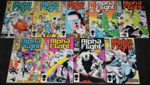Marvel Bronze-Modern ALPHA FLIGHT 68pc Count Mid-High Grade Comic Lot VF-NM