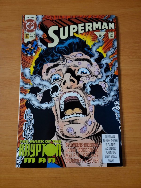 Superman #57 Direct Market Edition ~ NEAR MINT NM ~ 1991 DC Comics