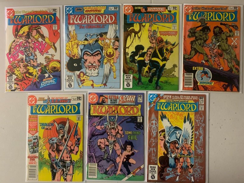 Warlord comics lot #1-50 47 diff avg 5.0 (1976-81)