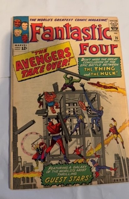 Fantastic Four #26 (1964)Hulk, FF4, Avngers see descript