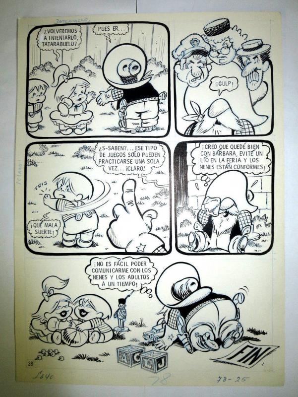 SUGAR & SPIKE Original art Mexican incarnation 11 pages faithful to Mayer great