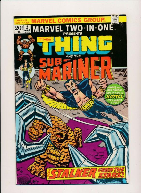 Marvel THE THING & SUB-MARINER  Vol 1. #2 March 1974 FINE (PF430) 