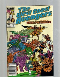 12 The West Coast Avengers Marvel Comic Books #1 3 4 5 7 8 10 11 12 13 15 16 GB2