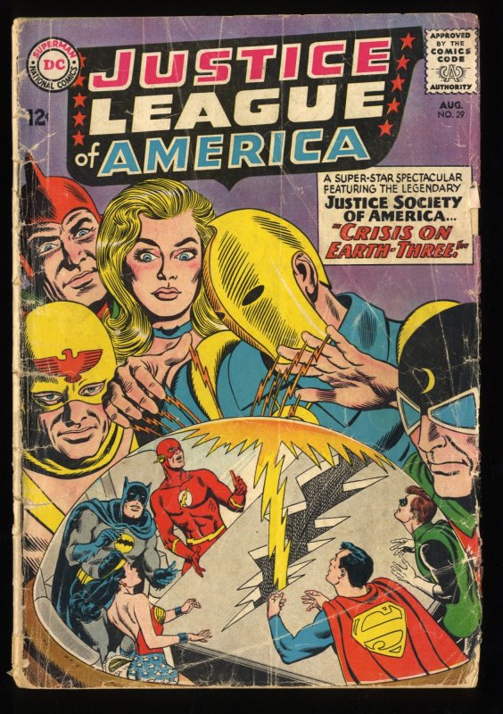 Justice League Of America #29 GD 2.0 1st SA Starman!  1st Crime Syndicate!