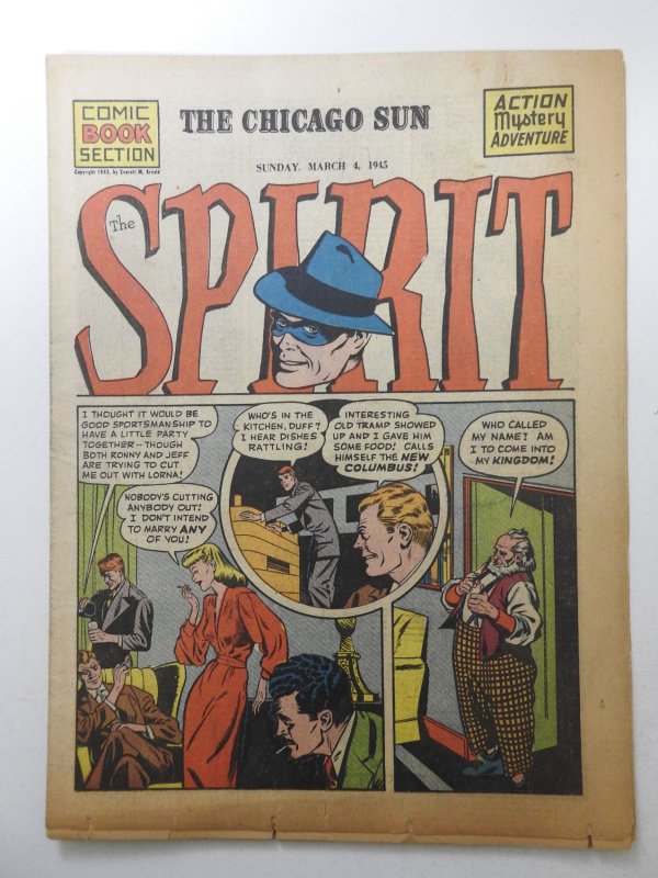 The Spirit #249 (1945) Newsprint Comic Insert Rare!
