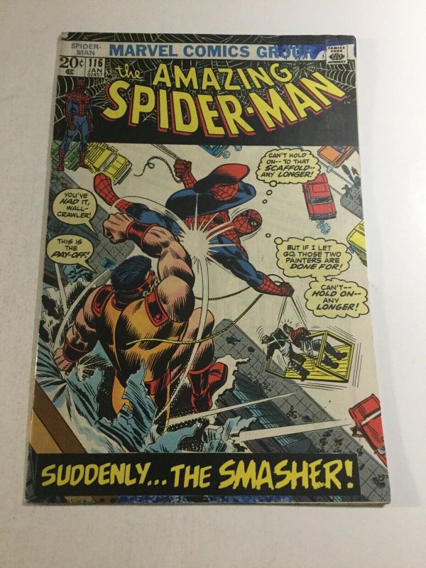 Amazing Spider-Man 116 Vg Very Good 4.0 Printer Defect Marvel Comics