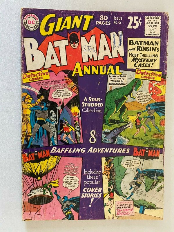 Batman Annual #6 1.5 FR GD half spine is split (1964)