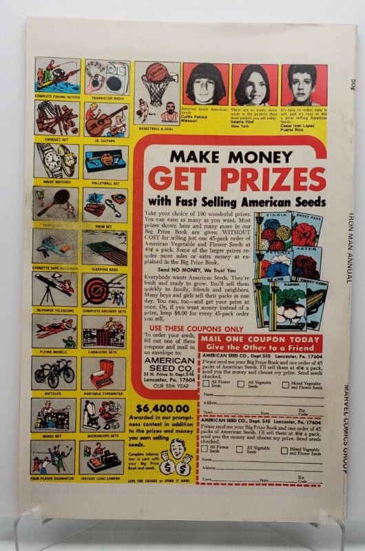 Iron Man Annual #3 Marvel (1976) Man-Thing and Molecule Man F/VF