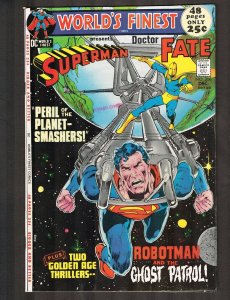 World's Finest #208 ~ 1971 Superman vs Robotman / Ghost Patrol ~~ (8.5) WH