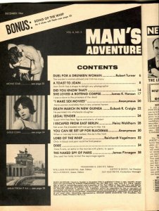 Man's Adventure Magazine December 1964- She Loved a Rotting Corpse