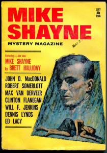 Mike Shayne Mystery 7/1964-hardboiled crime pulp fiction-John D MacDonald-FN