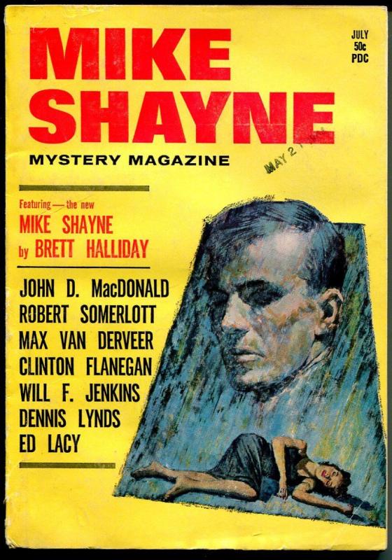 Mike Shayne Mystery 7/1964-hardboiled crime pulp fiction-John D MacDonald-FN