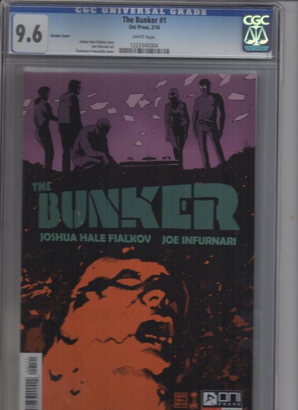 THE BUNKER #1 FRANCAVILLA VARIANT COVER! CGC 9.6 W/WHITE PAGES! TV SHOW SOON!