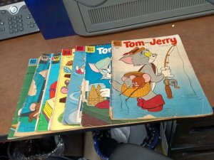 Tom And Jerry Comics 7 Issue Silver Bronze Age Lot Run Set Collection Cartoon