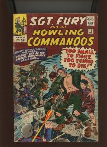 (1965) Sgt. Fury #15: SILVER AGE! TOO SMALL TO FIGHT, TOO YOUNG TO DIE! (4.0)