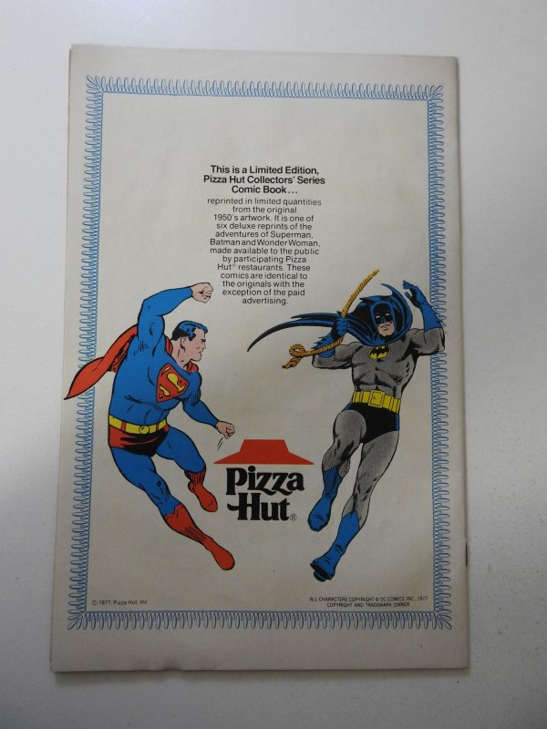 Batman #123 Pizza Hut Collectors' Edition VG/FN 1/4 Spine Split
