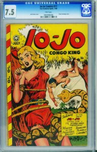 Jo-Jo Comics #17 CGC 7.5 1948-SNAKE MENACE bondage cover 0907896006