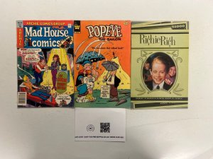 3 Indie Comics Mad House # 119 + Popeye # 170 + Richie Rich # 1 41 JS47