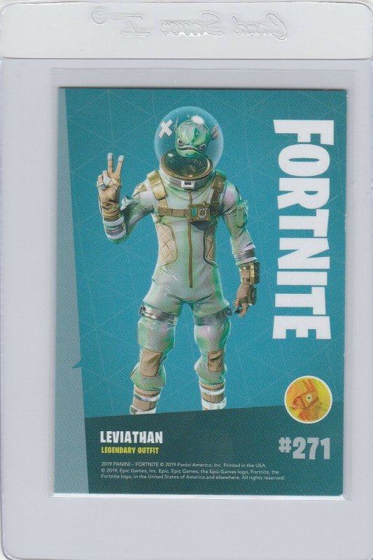 Fortnite Leviathan 271 Legendary Outfit Panini 2019 trading card series 1
