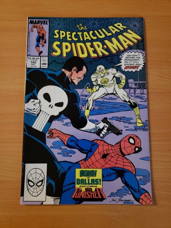 Spectacular Spider-Man #143 Direct Market Edition ~ NEAR MINT NM ~ 1988 Marvel