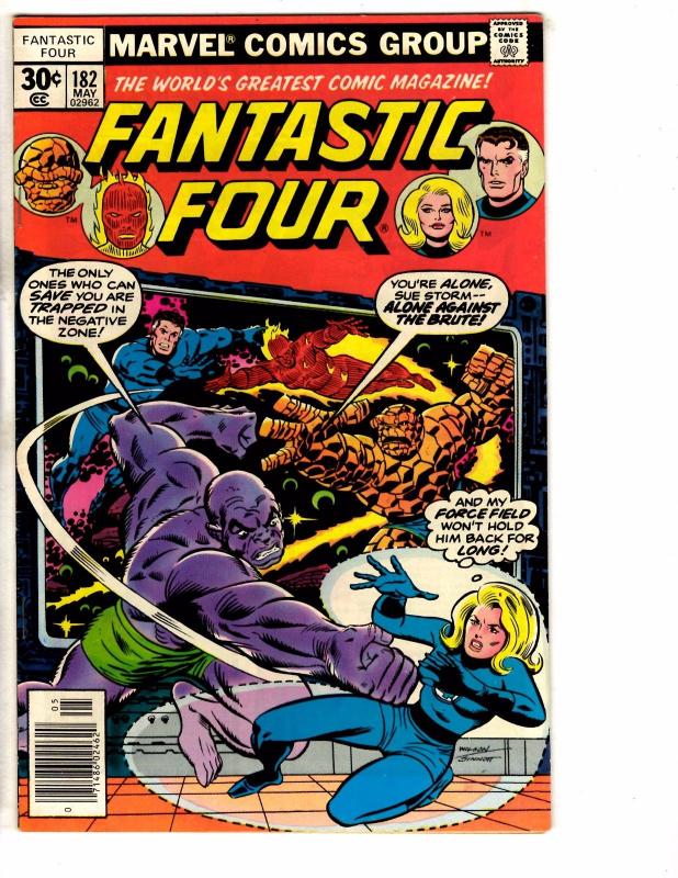 Lot Of 5 Fantastic Four Marvel Comic Books # 179 180 181 182 183 Human Torch NP2