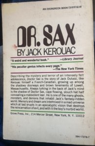 Dr. Sax, Jack Kerouac, 1959,245p paperback