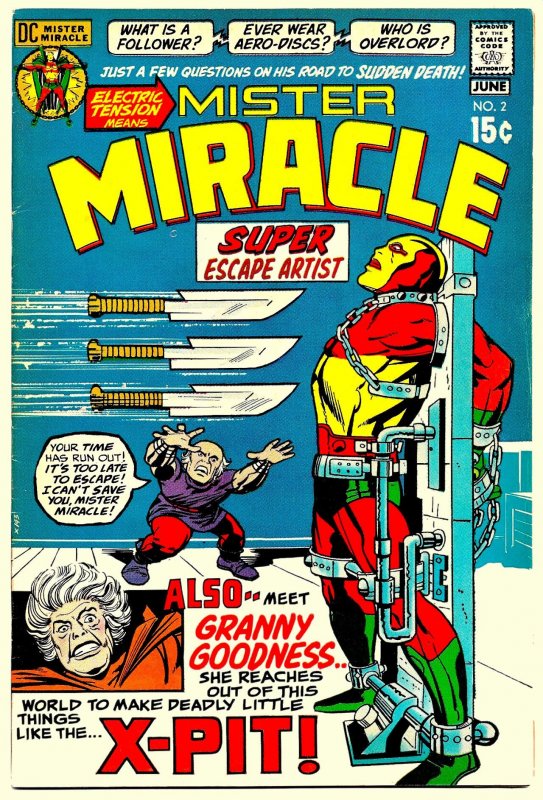 MISTER MIRACLE #2 (May1971) 7.5 VF-  Jack Kirby at DC! 1st Granny Goodness!