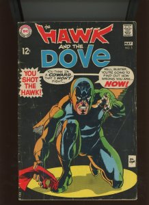 (1969) The Hawk & the Dove #5: SILVER AGE! ...DEATH HAS TAKEN MY HAND! (2.5)