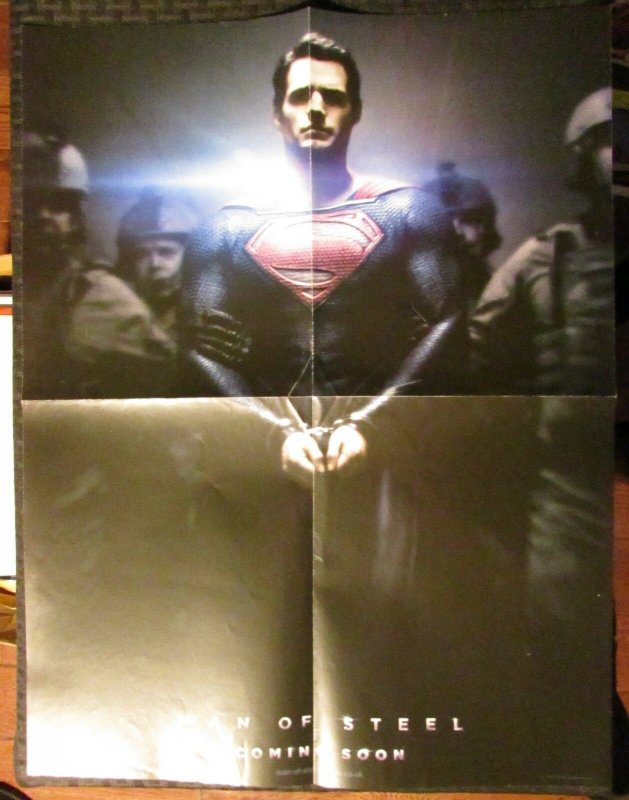 2012 Superman MAN OF STEEL / Pacific Rim 16x21 Promo Poster FN+ 6.5