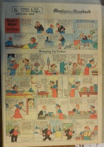 Bringing Up Father Sunday by George McManus from 3/7/1937 Full Page Size!