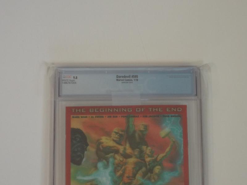 Daredevil #595 CGC 9.8; Lenticular homage to X-Men #135! Hammerhead appearance!!