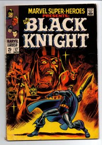 Marvel Super-heroes #17 - 1st solo Black Knight - KEY - 1968 - VG 