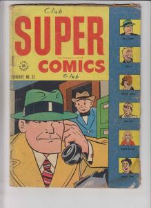 Super Comics #93 low grade - february 1946 - dick tracy - orphan annie - dell