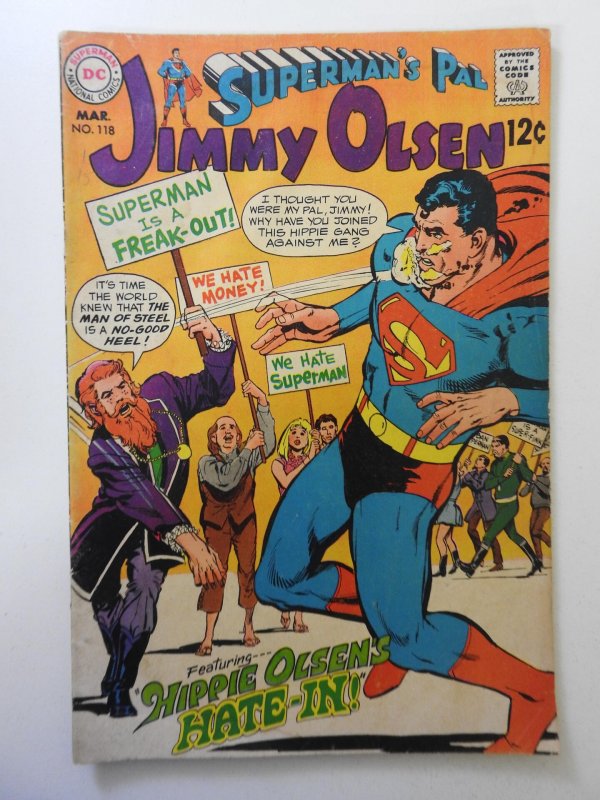 Superman's Pal, Jimmy Olsen #118 (1969) GD/VG Condition! Moisture damage