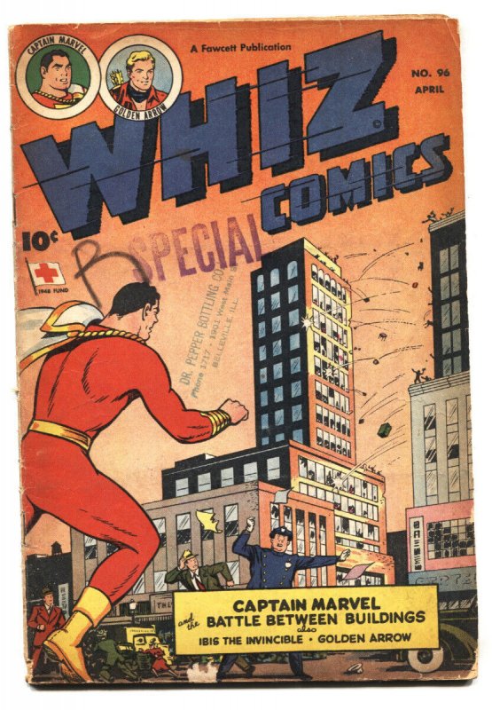 Whiz Comics #96 1948- Captain Marvel- Golden Age  comic book
