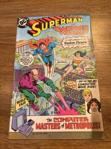 Superman & Wonder Woman VG/FN DC Comic Book Radioshack 6 J408